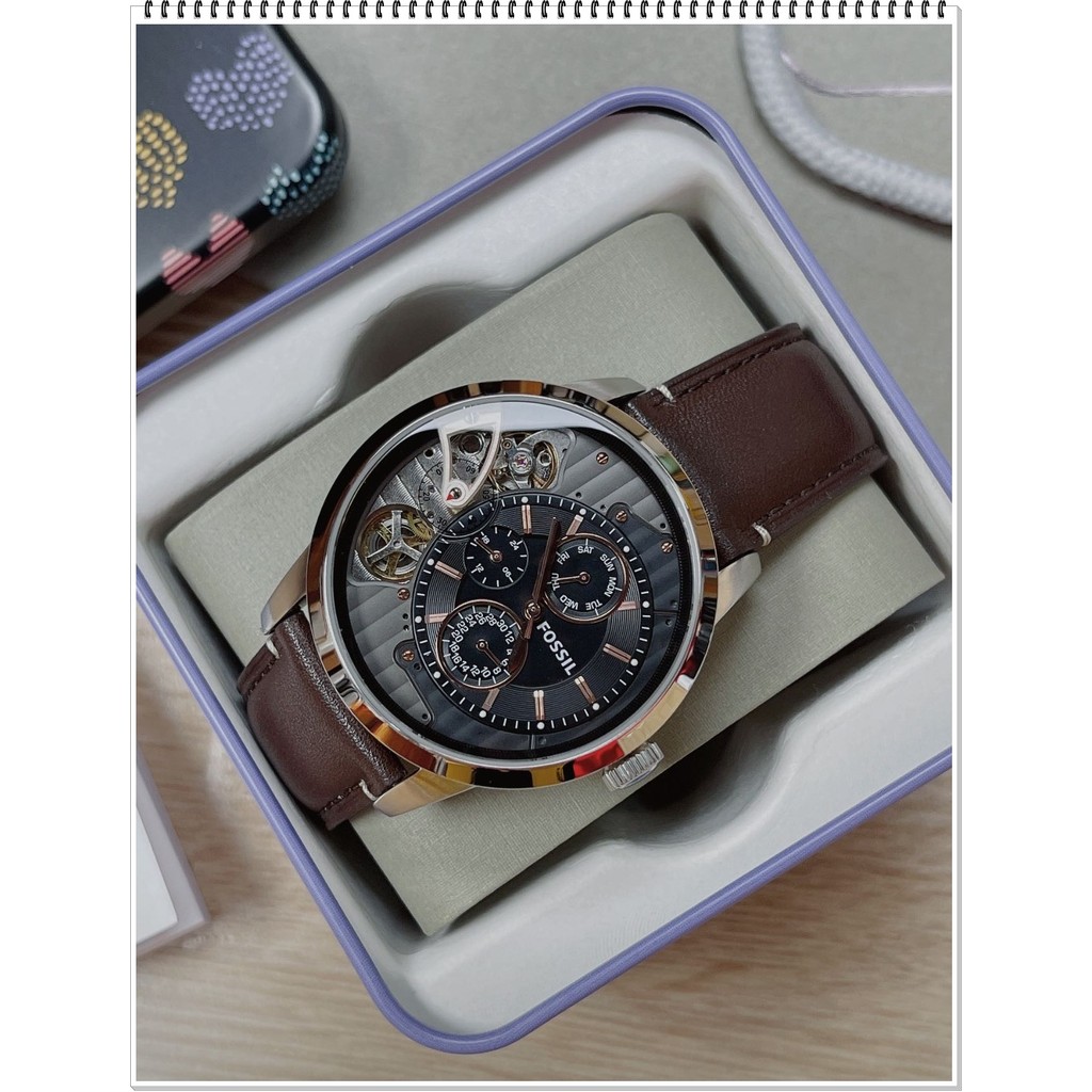 Fossil Townsman Twist men's skeleton automatic watch business dress watch ME1163