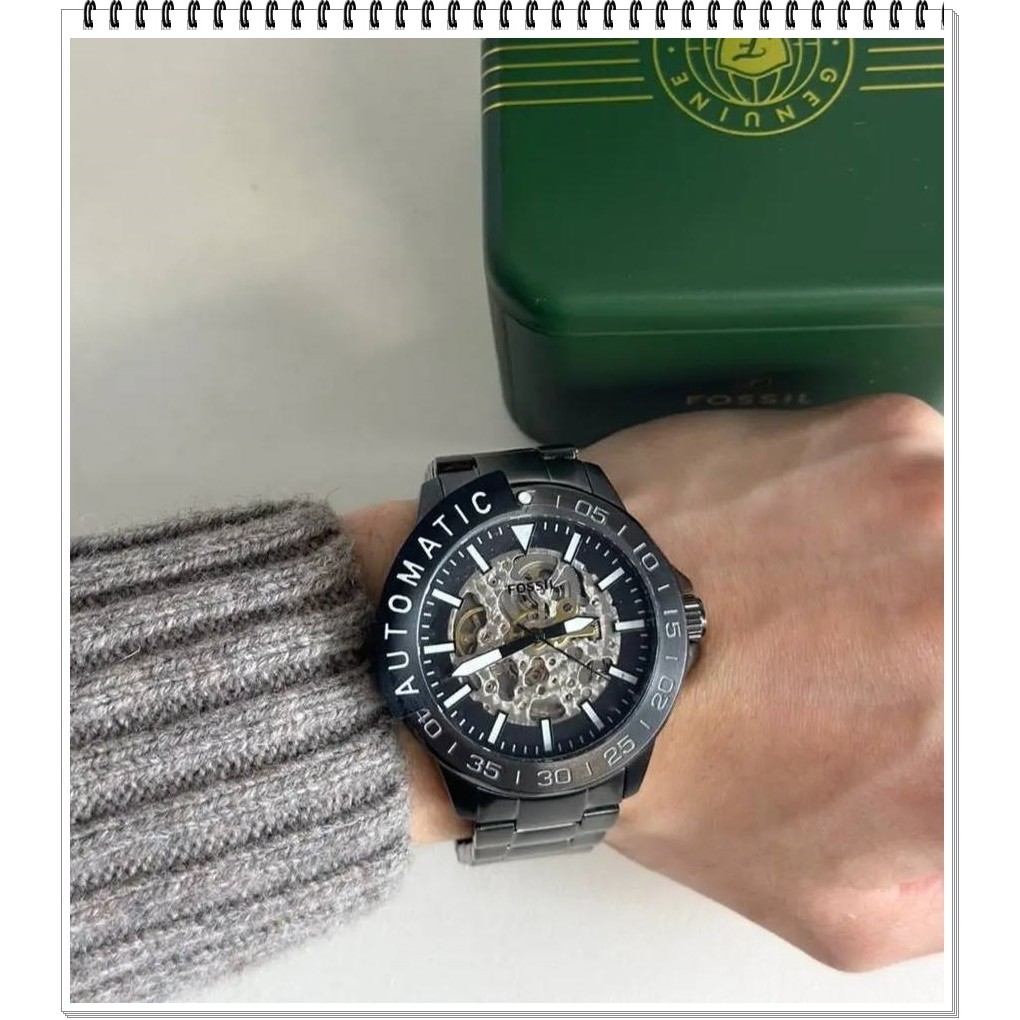 Fossil Bannon men's skeleton automatic watch selfwinding mechanical watch BQ2680 BQ2679 BQ2678