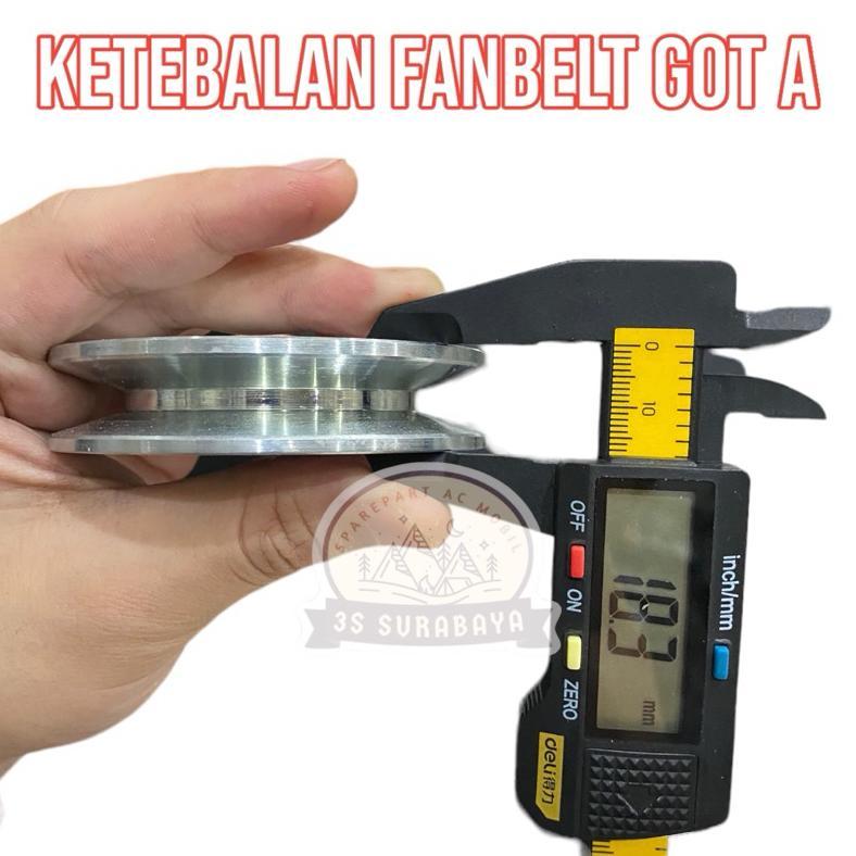 Idle Pully Denso Pengencang Fanbelt Bahan Alumunium Universal Fan Belt A Fan Belt B Ac Mobil Truck U