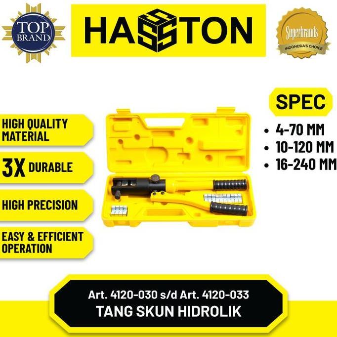 Hasston Tang Skun Hidrolik / Hydraulic Crimping Tools (4120)   Tang Skun Hidrolik Kabel & Logam