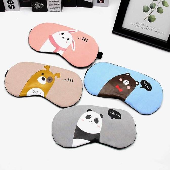 TERLARIS PENUTUP MATA KARAKTER /SLEEPING EYE MASK/ PENUTUP MATA POLOS GEL