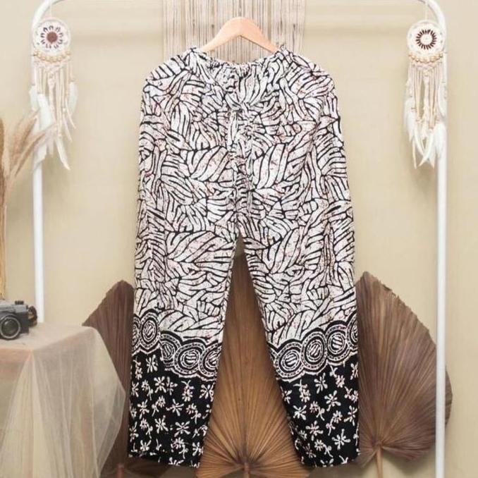 TAMPIL MODIS  Celana panjang wanita all size batik Jogja kulot wanita dewasa TAMPIL MODIS 