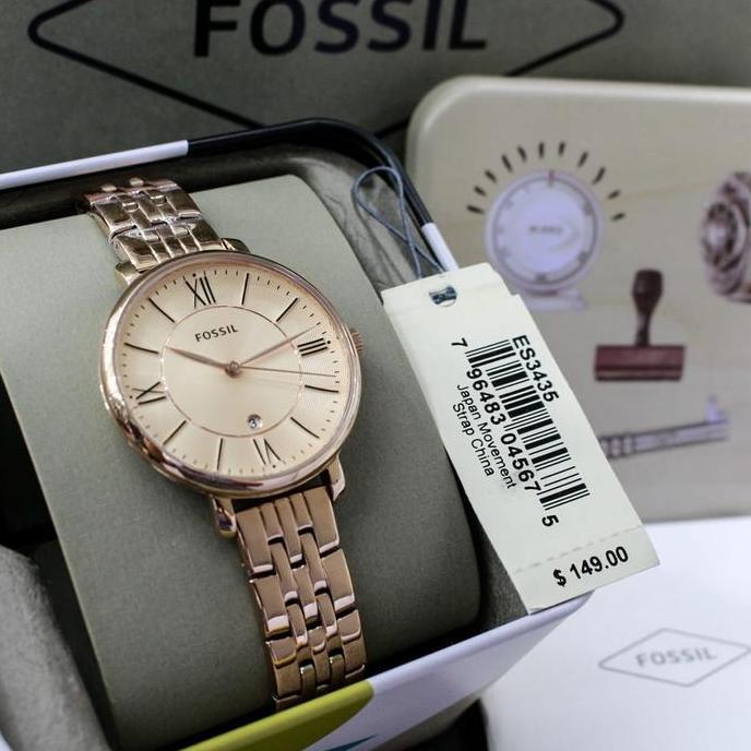 TERBARU  [ORIGINAL] Jam Tangan Wanita Fossil ES3435 Rosegold Original TERBARU 