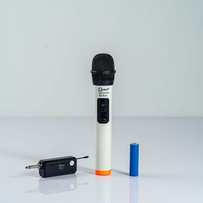 Grosir Microphone Wireless Caiwa G-1 Uhf Mic Vokal Mic Wireless Mik Vokal Bonus Baterai Hf_Electroni