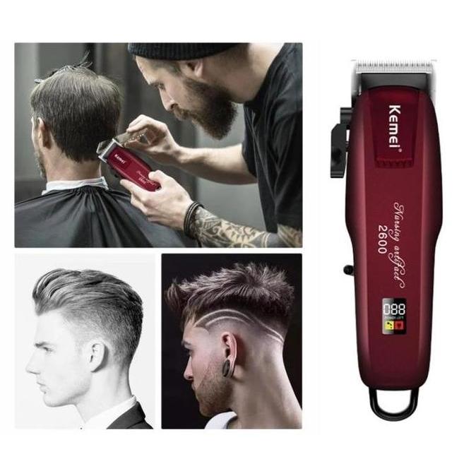KEMEI PG2600 Alat Cukur Rambut Kemei PG2600 Cordless USB Cable KM-PG2600 Rechargeable Hair Clipper M