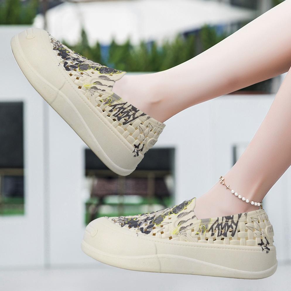 HOT Ruimo Sepatu Sneakers Slip-on Wanita Terbaru  Korean Style - 2180