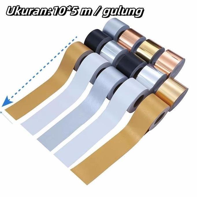 Wallpaper Sticker Border List Tembok 10cmx5m Dekorasi Bawah Dinding Ubin Lantai  kedap Air