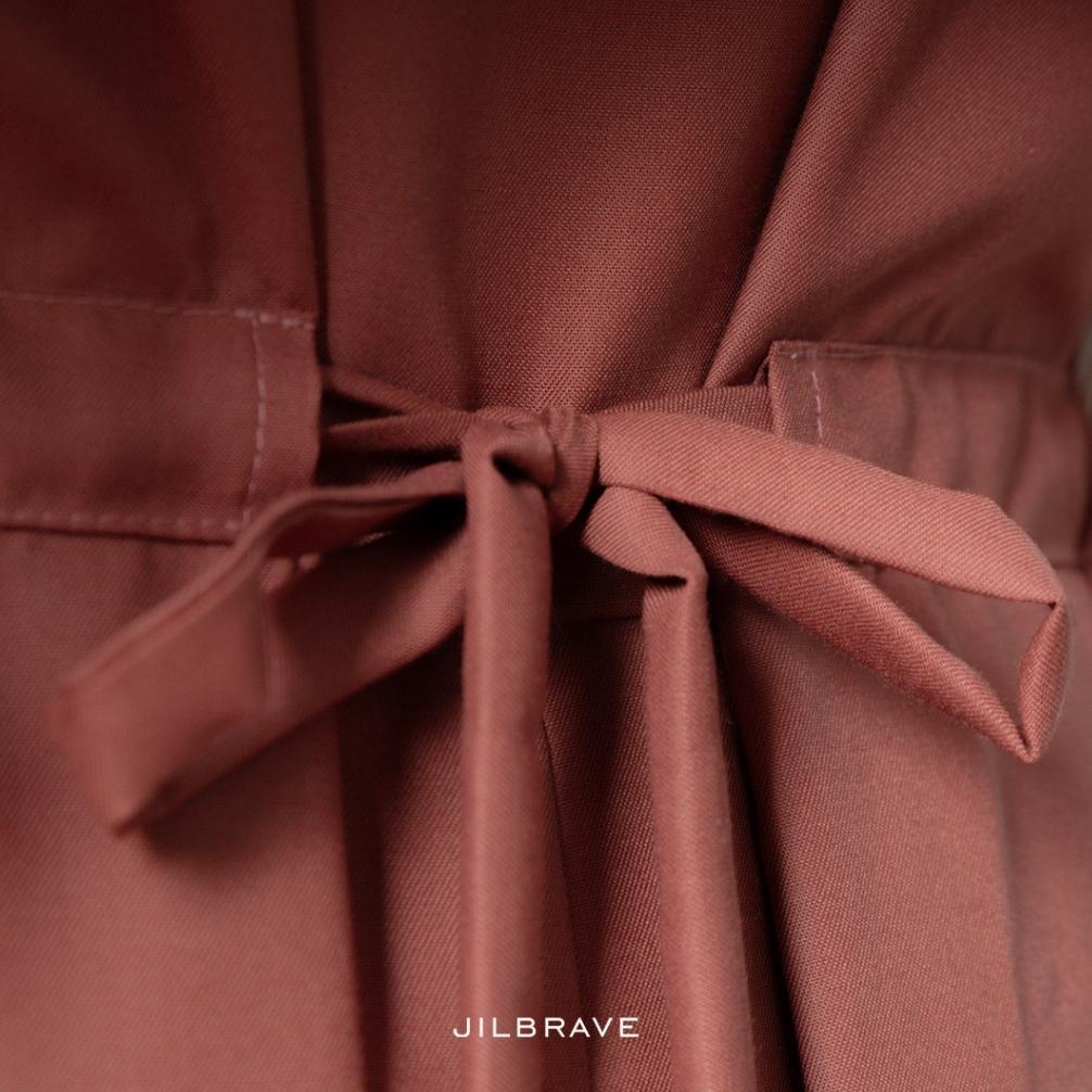 NEW ARRIVAL JILBRAVE Nada Dress Gamis Outer Feminine Set Couple Keluarga Sarimbit Lebaran Denada Ser