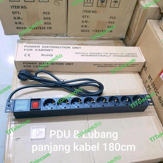 PDU rack server 8 lubang