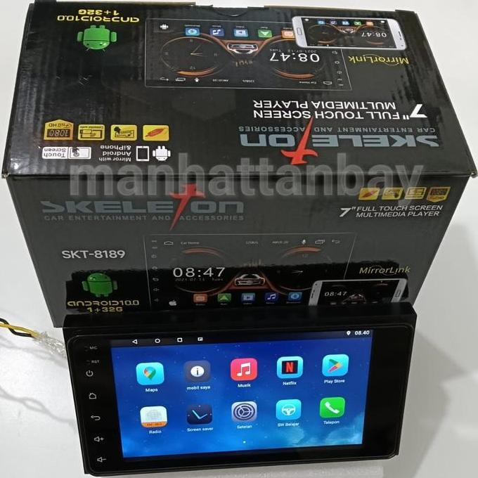 Headunit Android Double Din 7 inch Skeleton Plug and Play Calya Sigra