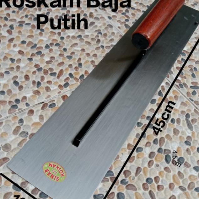 Roskam Tembok Perata Semen Acian Galur 45Cm Roskam Baja Putih