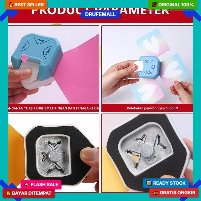 3In1 R4-R7-R10 Corner Rounder Puncher Untuk Foto, Kartu, Kertas Rounder Kertas Puncher Harga Terbaik
