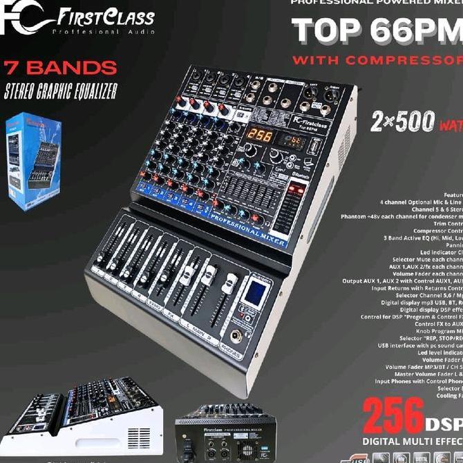 Promo Firstclass  Top 66Pm Power Mixer 6 Channel