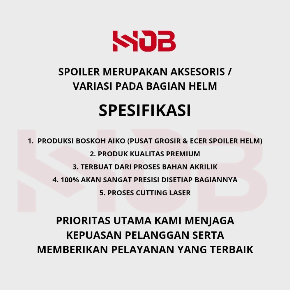 TERBARU SPOILER HELM KYT 2VISION Variasi Helm Spoiler Helm KYT 2VISION aksesoris helm spoiler helm k
