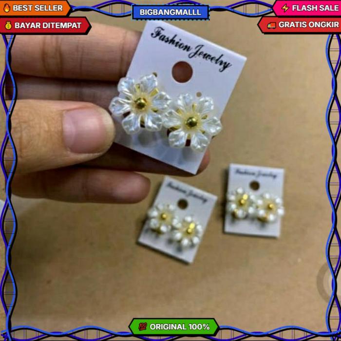 Anting Klip Tanpa Tindik/Anting Jepit Hijab Paling Dicari