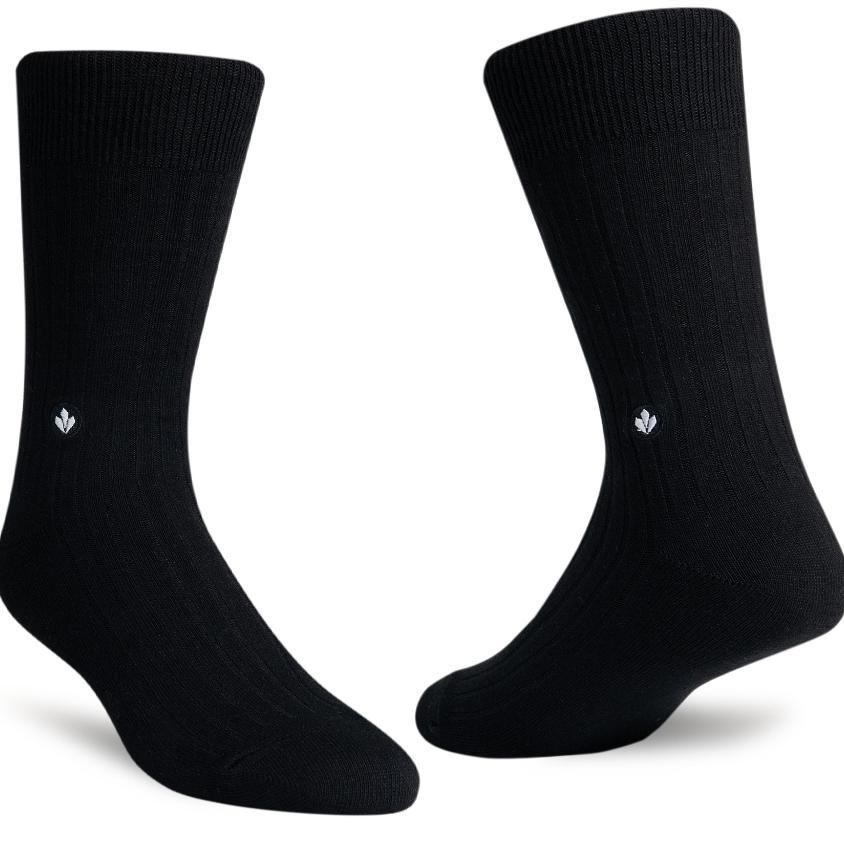 Staycool Socks Kaos Kaki Formal Basic - Patex Black