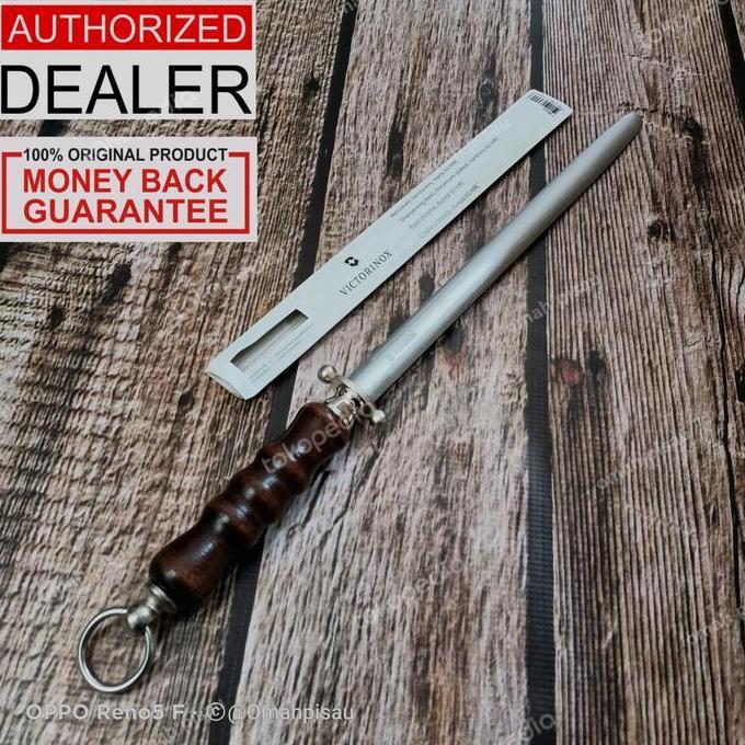 ASAHAN VICTORINOX 30CM BUTCHER SHARPENING STEEL WOOD 7.8620 OVAL