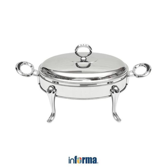 Informa Appetite 1.6 ltr Penghangat Makanan Ellipse Chinese Food Warmer Wadah Sajian Prasmanan Peman