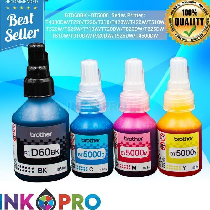 Wride- Tinta Printer Brother Btd 60 Bk Bt 5000 Untuk Printer Dcp-T310