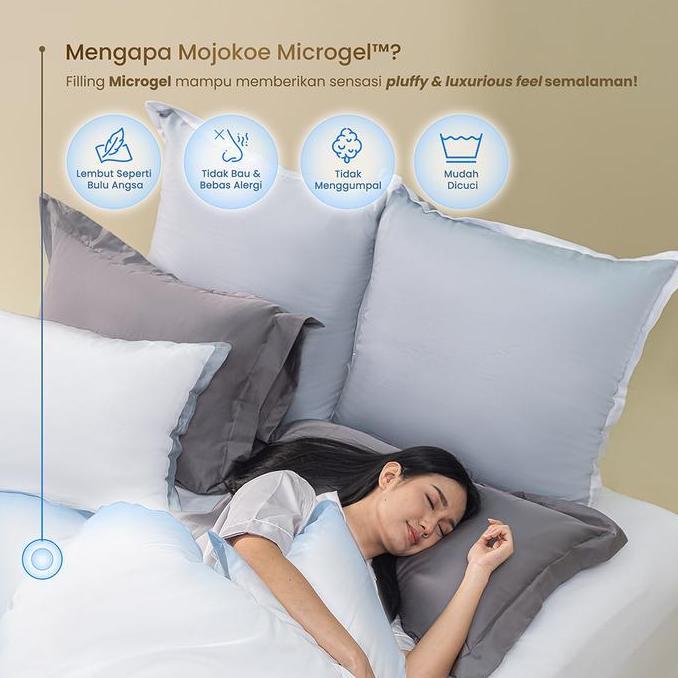 Mojokoe Sprei Bedcover Organic Lyocell Solid Tencel 80S Bedding