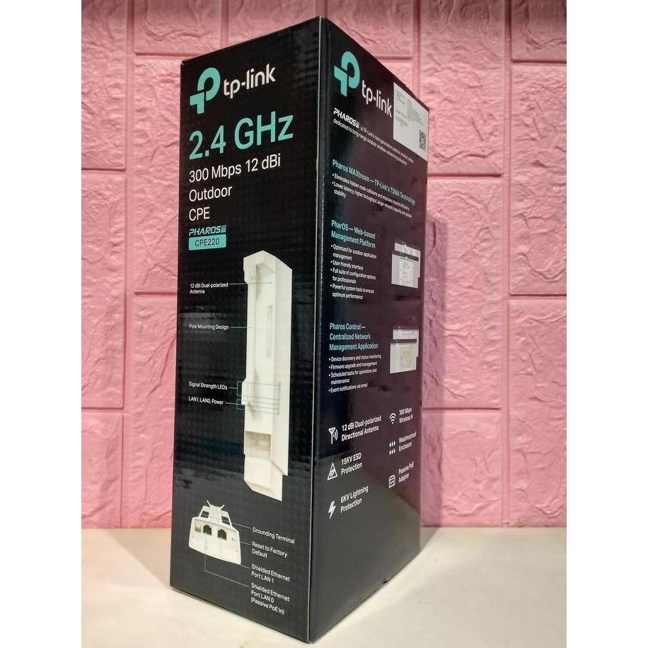 Collegare- Tp- Cpe220 300Mbps 12Dbi Outdoor Cpe Router Tp Pharos Cpe220