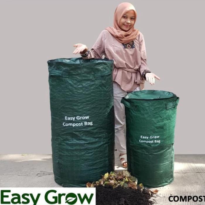 Compost Bag Easy Grow Size L (200 Liter) Diameter 50 X Tinggi 102 Cm / Compos Bag Planter Tahan Air 