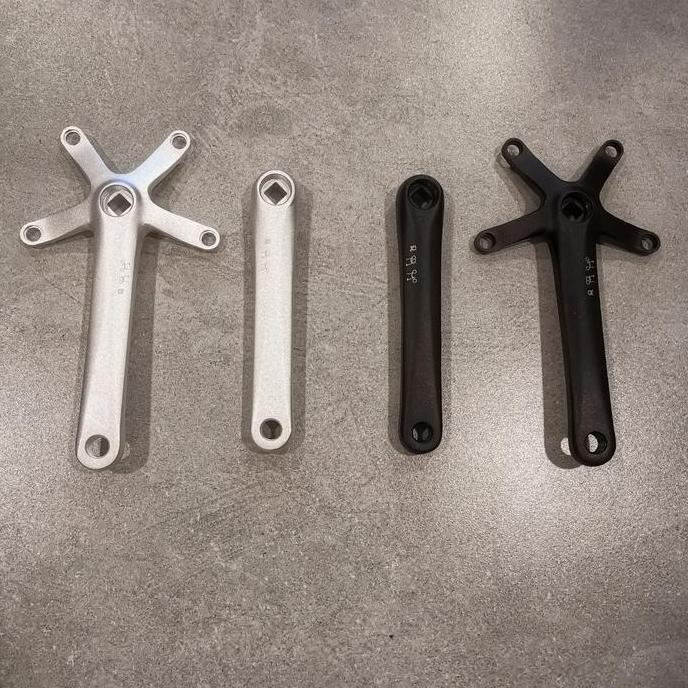 CRANK ARM FOLDING BIKE BCD 130 KREUZ BROMPTONN 3 SIXTY SILVER BLACK HIGH QUALITY