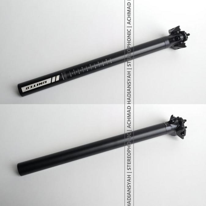 SEATPOST UNITED 30.9MM PANJANG 400MM SEATPOST 30.9 SEATPOST 30,9 HITAM RESTOCK