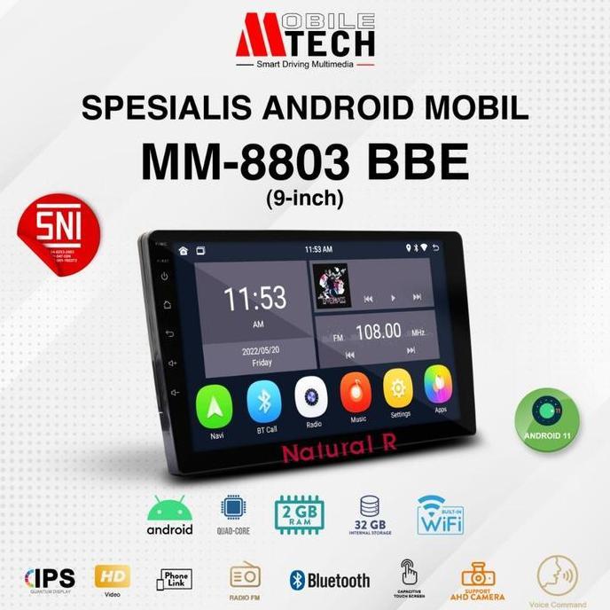 TERLARIS HEADUNIT ANDROID MTECH MM-8803 9/10 INCH RAM 2GB + 32GB