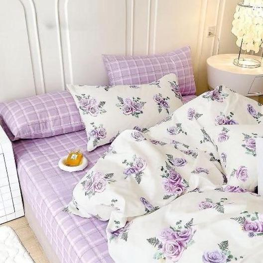 Sleep Project Paket Sprei Bedcover Quilt Cover Full Set Katun | Skyla Cotton Blend Bedding