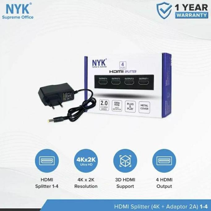 Nyk HDMI Splitter 4Port / Nyk HDMI Splitter 4Port