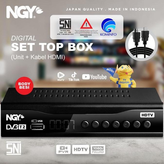 oktaverinageola - ngy digital set top box hd / stb siaran dvb t2 receiver | ngy-801 nagoya