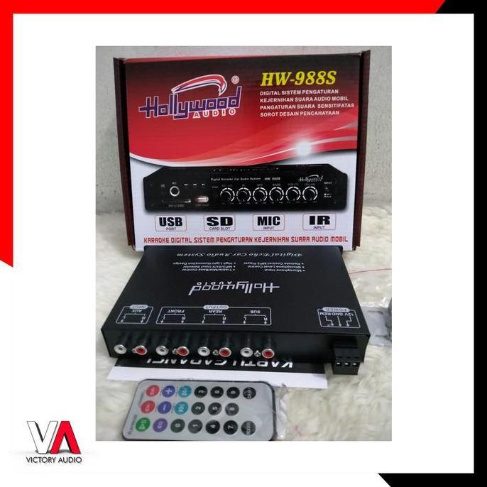 Promo Pre Amp Parametric Hollywood Audio Hw-988S Parametrik Usb Sd Karaoke Cod