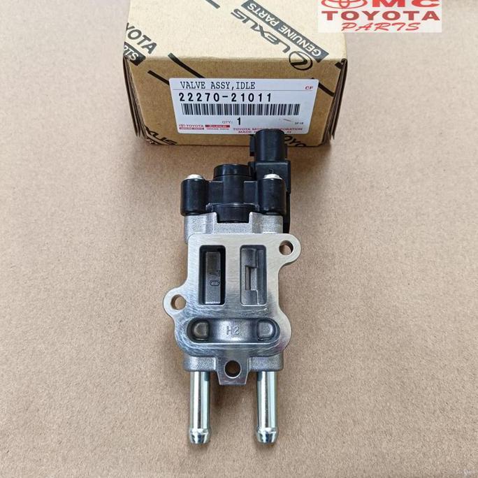 VALVE IDLE SPEED CONTROL VIOS LAMA 2002-2007 COROLLA ALTIS OLD 2001-2007 ORIGINAL TOYOTA 22270-21011