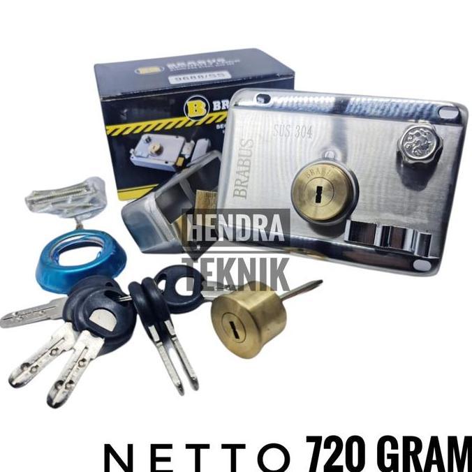Kunci Pintu Gudang Pagar Grendel Oto Gerbang Dorong Geser Stainles 304 Allshop