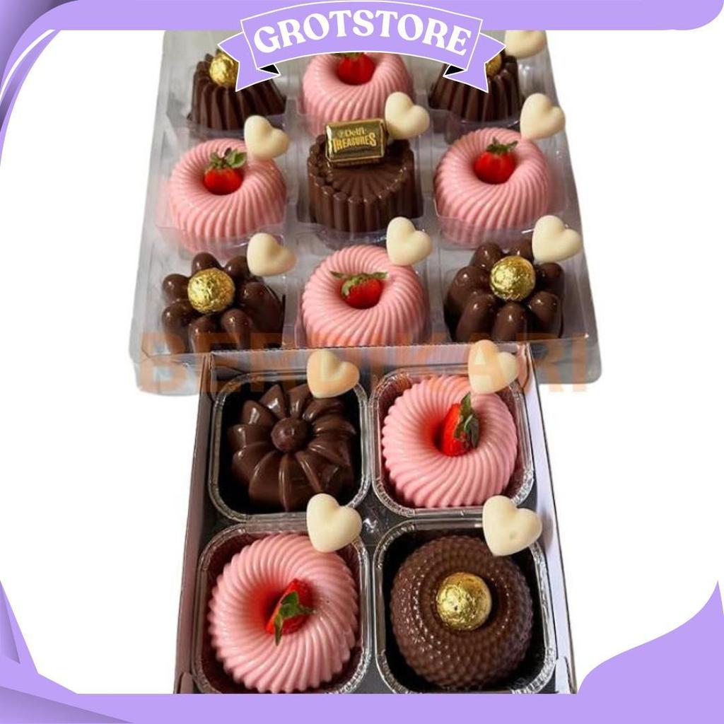 BD Cetakan Puding Mini Kue Talam Bolu 50ml BPA Free Food Grade Plastik / Cetakan Kue Bolu Mini BOS T