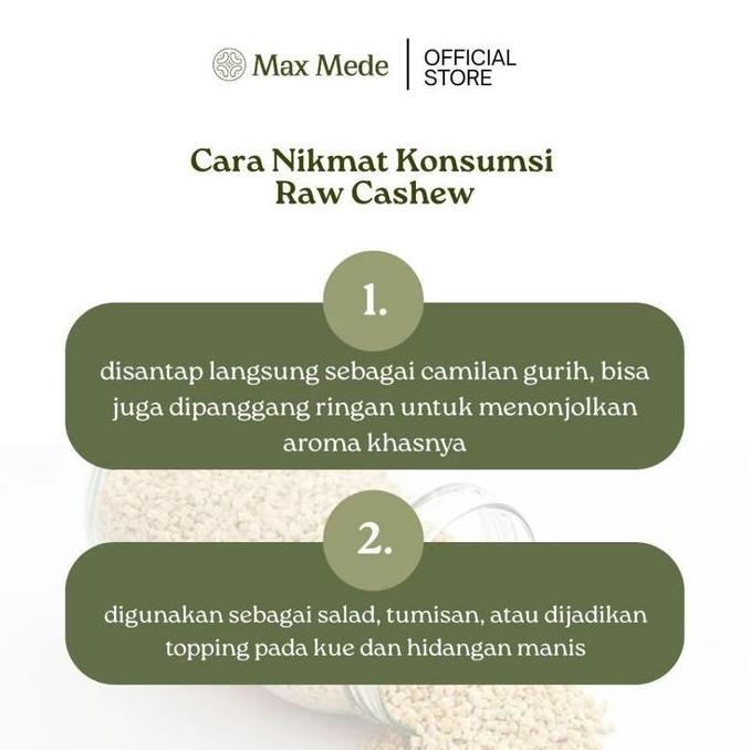 Barudatanglagi- Max Mede - Kacang Mede Mentah Swp Belah 16 1Kg / 1000Gr