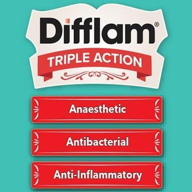 Barudatanglagi- Permen Difflam Plus Triple Action Sugar Free - 16 Lozenges Nyeri Tenggorokan Sarian 