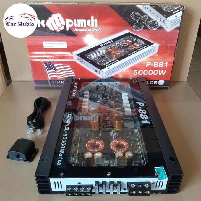 Promo Power Monoblock Murah Kualitas Istimewa The Punch P-881 Audio Mobil Cod