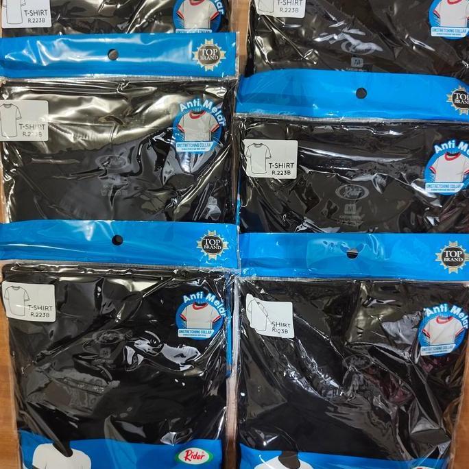KAOS OBLONG RIDER HITAM O NECK / OBLONG HITAM RIDER / OBLONG PRIA