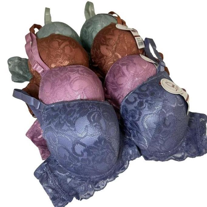 3pcs  BH Bra kawat busa tebal cup C jumbo push up kait 3 size 38 40 42 44