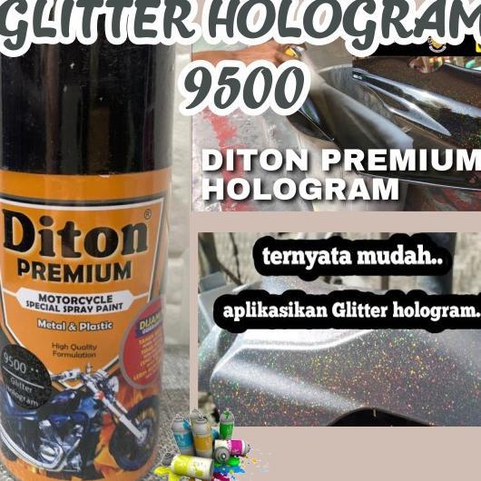 Cat Pilox Diton Premium Clear Glitter Hologram 300Cc 9500 Sparkle Pylox