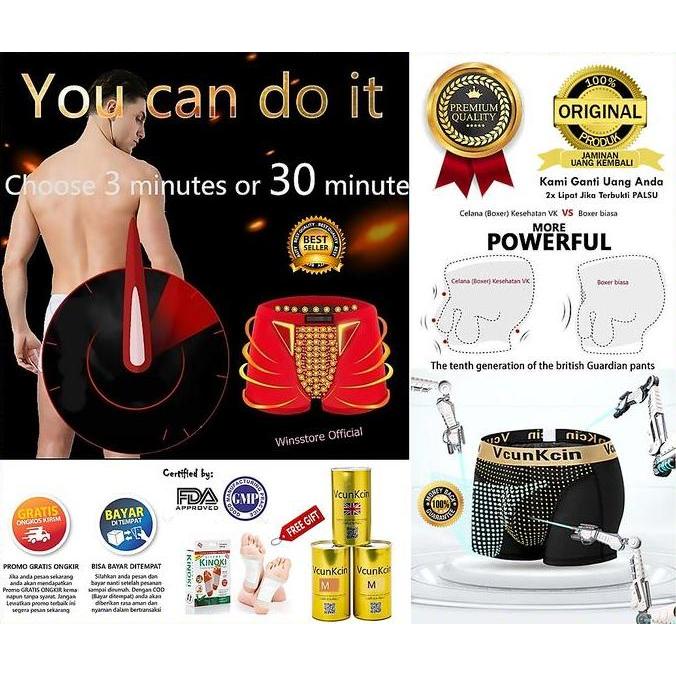 SUPER BOXER CELANA DALAM KESEHATAN PRIA CELANA MAGNETIC VCUN KCIN ORI