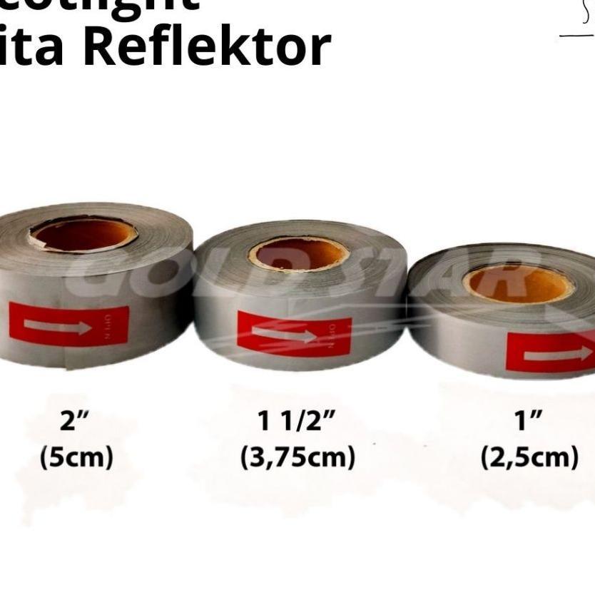 Scotlight Pita Reflektor Reflector Baju Rompi Polisi Security Tukang Scotlite Skotlet