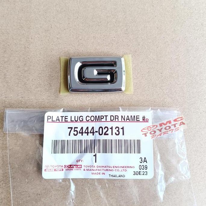 EMBLEM G LOGO STICKER STIKER TULISAN G CHROME BELAKANG BAGASI TOYOTA VIOS LIMO COROLLA ALTIS CAMRY W