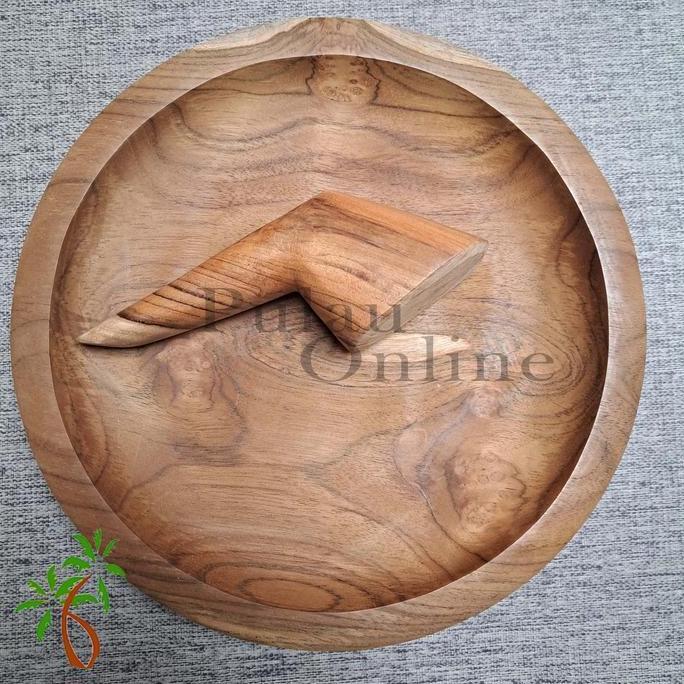 Equip- Cobek Kayu 30Cm Dan 27Cm- Pulau Online