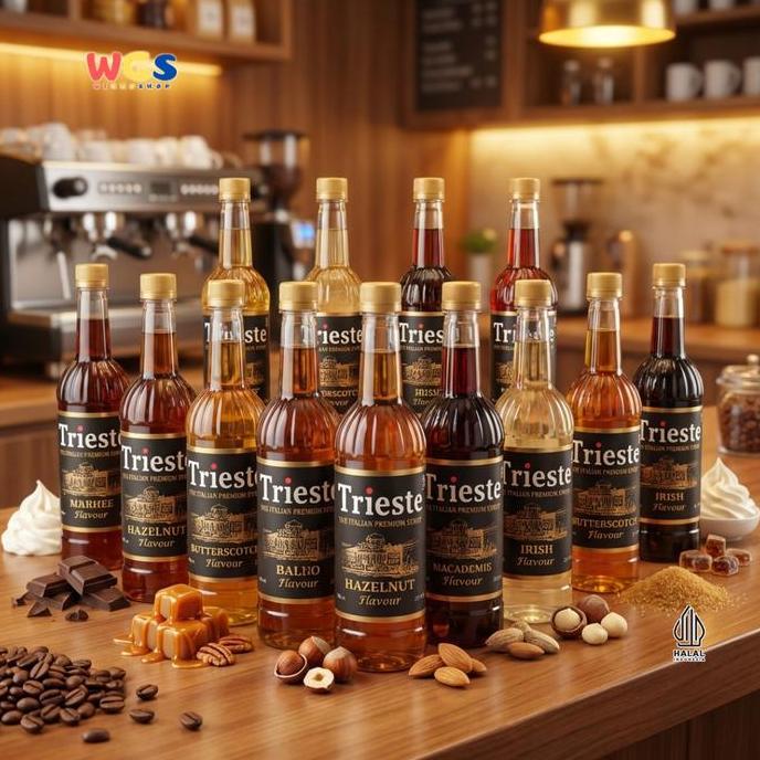 Drink- Trieste Italian Syrup 650Ml Barista Favtes Halal - Sirup Kopi, Latte, Cafe & Minuman Kekinian