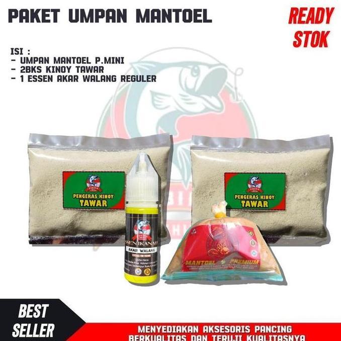 PAKET LENGKAP MANTOEL PREMIUM UMPAN IKAN MAS FD99