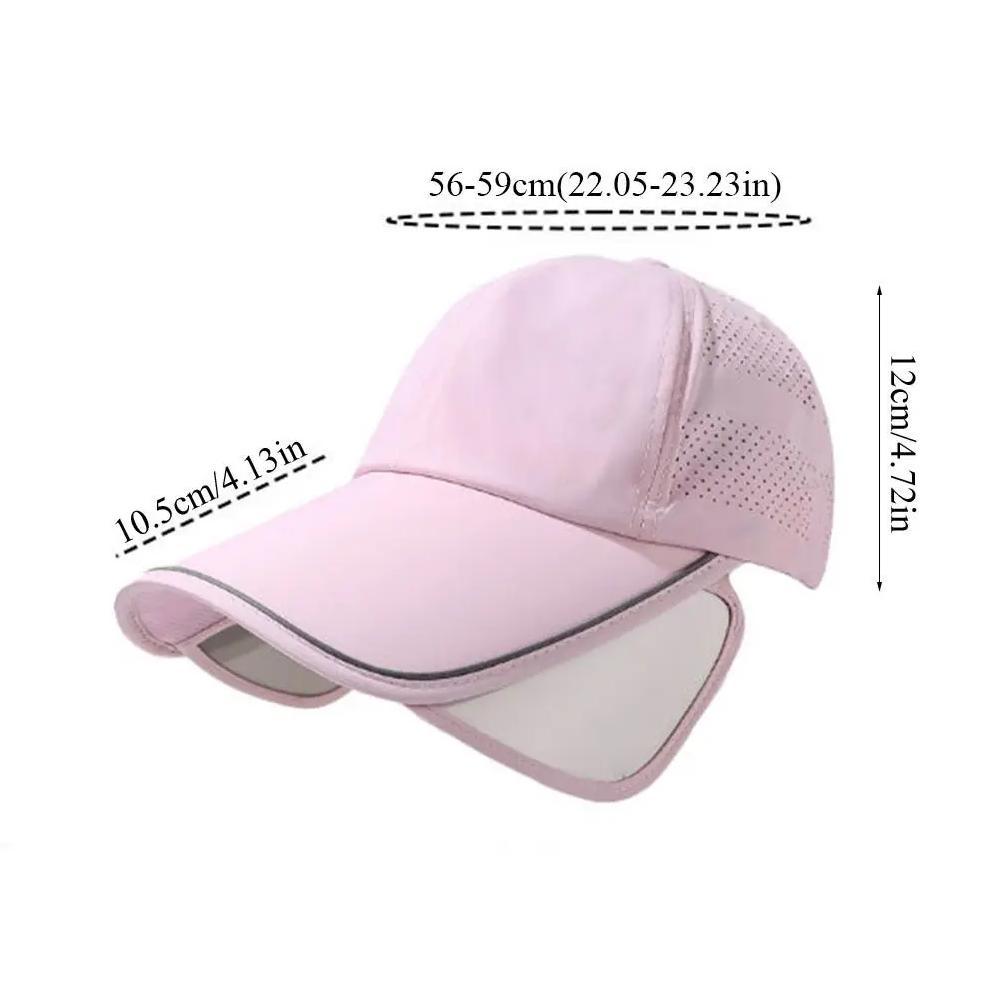 Gifts Wide Brim Baseball Hat Sunscreen Retractable Sun Hats Quick Dry Anti-Uv Sports Cap Unisex