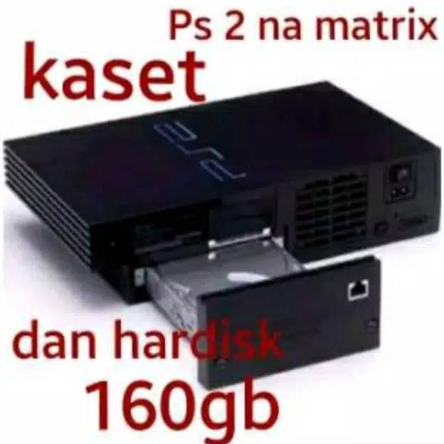 ( Bisa COD ) Playstation 2 / PS 2 /PS2 original Matrix + NA +Hdd 500gb + mc 8mb
